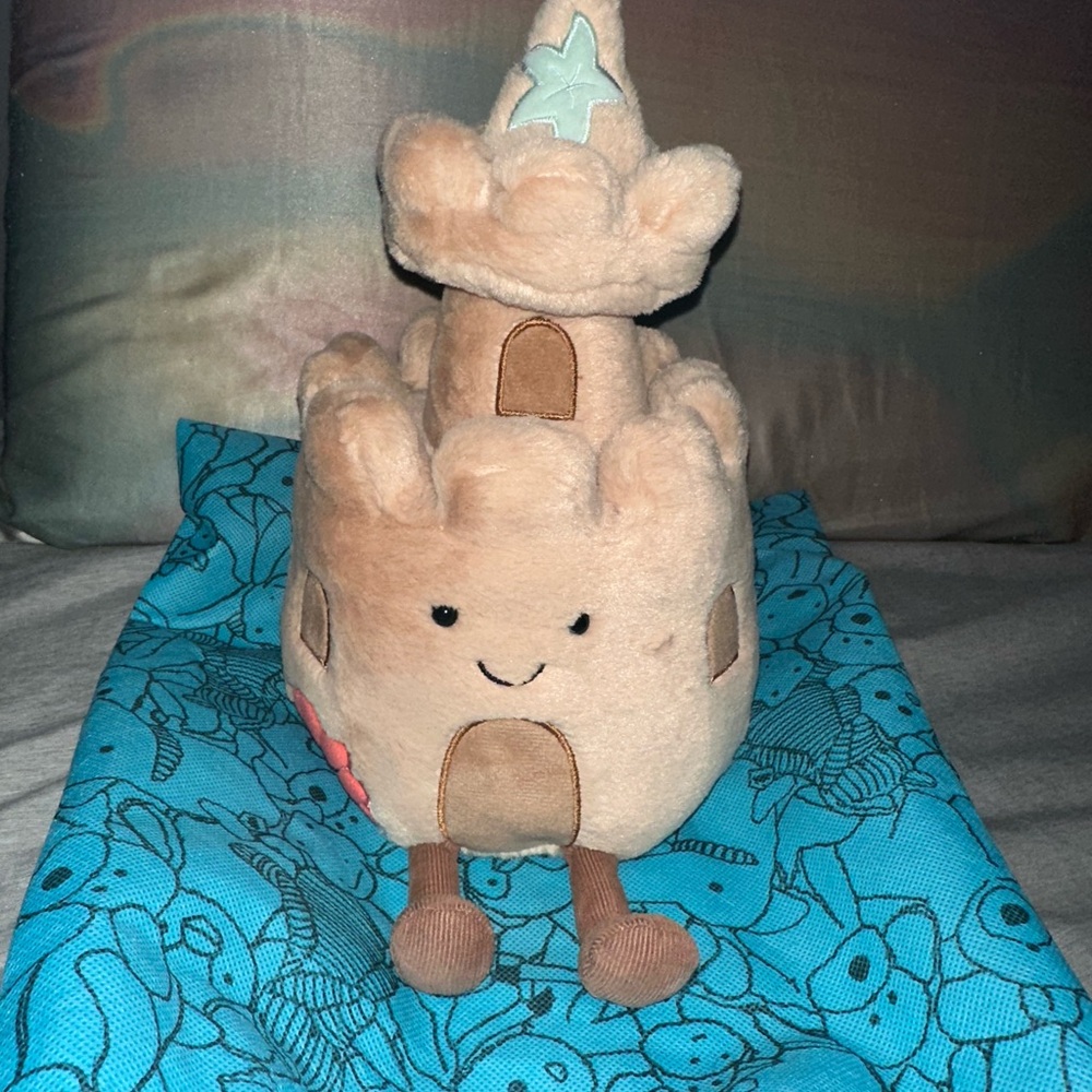 Jellycat Beige Castle Stuffed Toy